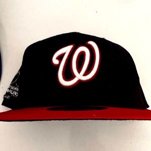 New Era 59FIFTY Washington Nationals Fitted Cap Size 7 1/4 (Red)